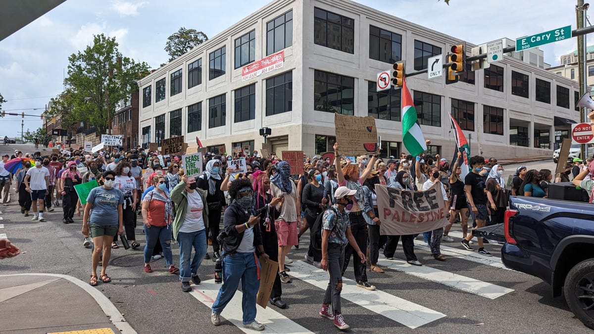 Richmond's Palestine Protesters Receive Response from Senator Kaine