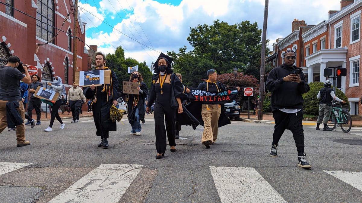 Dystopian View of VCU's Graduation Walkout