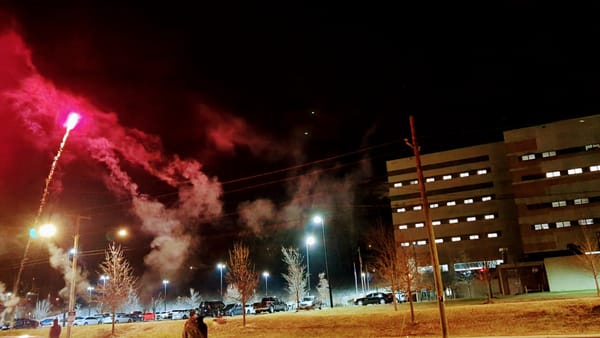 NYE Noise Demo Outside of Richmond Jail.